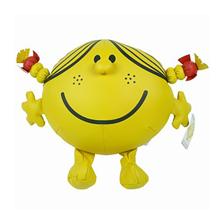 Hochwertige, ma&szlig;geschneiderte Pl&uuml;schpuppe im klassischen MR.MEN-Stil. Kleine Miss Sunshine-Spielzeugpuppe