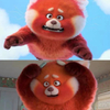 Cartoon Series Vlastn&iacute; plyšov&aacute; vycpan&aacute; panda Turing červen&aacute; roztomil&aacute; panda