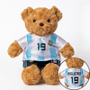 Maskot Sepak Bola Permainan Dunia Boneka Kartun Boneka Beruang Lembut Boneka Mainan dengan Kaus Kustom