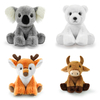 M&oacute;rdh&iacute;ol Saincheaptha Fluffy Plush Stuffed Ainmhithe Frog Muc Br&eacute;ag&aacute;n Madra Lion