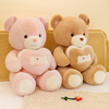 Վարդագույն պլյուշ լցոնված Fluffy Love Teddy Bear խաղալիք տիկնիկ ընկերուհու նվեր