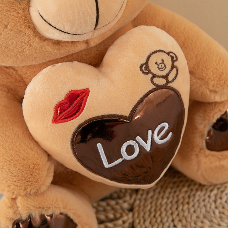 Boneca de pel&uacute;cia personalizada de alta qualidade, amor, urso de pel&uacute;cia, presente de dia dos namorados