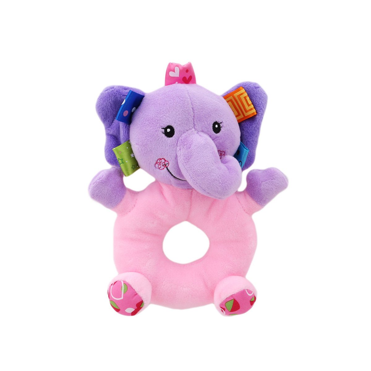 Mainan Mewah Lembut Bayi Mainan Hadiah CE Peti Deposit Keselamatan Bayi Stuffed Rattle