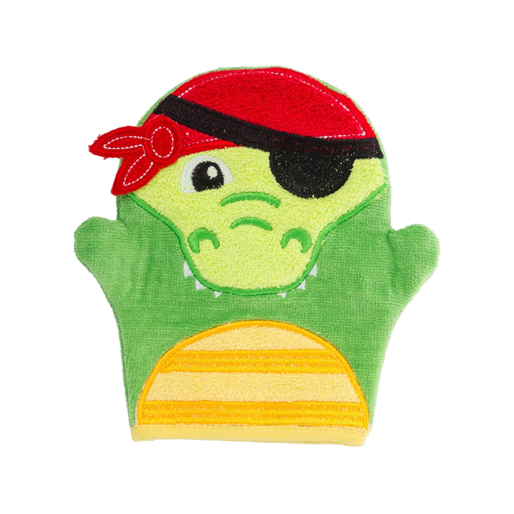 Bath Mitt Baby Hand Puppet Animal Design Custom Cotton Towel Mittens