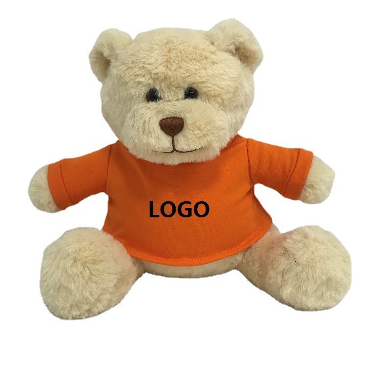 T-shirt en peluche avec Logo personnalis&eacute;, ours en peluche, jouet, poup&eacute;e, cadeau