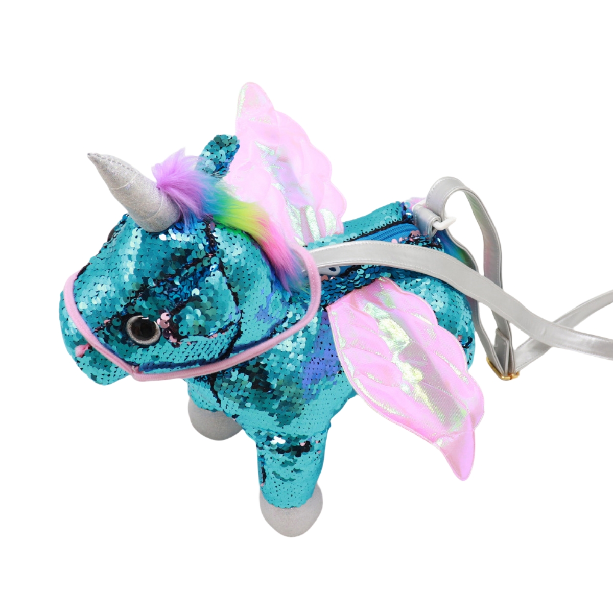 Beg Crossbody Gadis Mainan Unicorn Kartun Reflektif Labuci