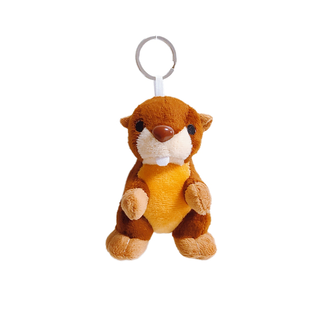 Mini Marmot Plush Doll Animal Kids Keychain