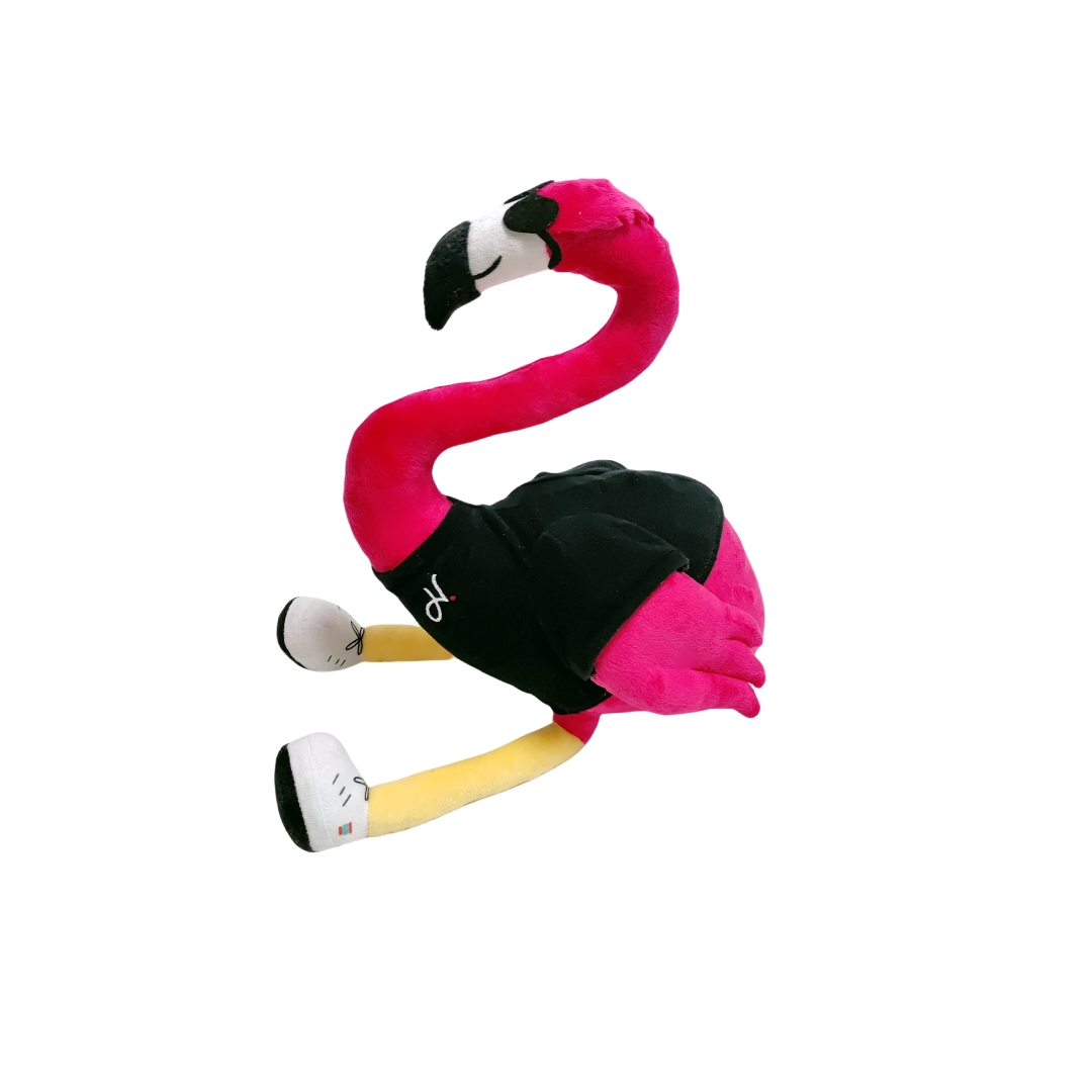R&oacute;zsasz&iacute;n flaming&oacute; pl&uuml;ss kabal&aacute;ja baba egyedi &aacute;llati aj&aacute;nd&eacute;k puha CE kit&ouml;m&ouml;tt j&aacute;t&eacute;kok
