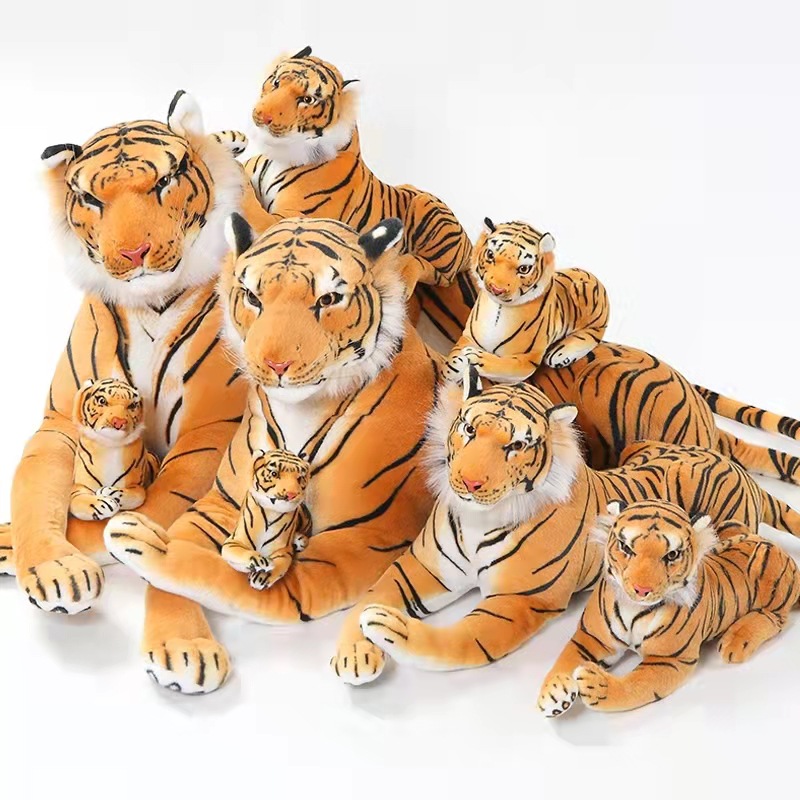 Benutzerdefinierte Gr&ouml;&szlig;e Pl&uuml;sch Cartoon Brwon Tiger Spielzeug Puppe Kind Geschenk