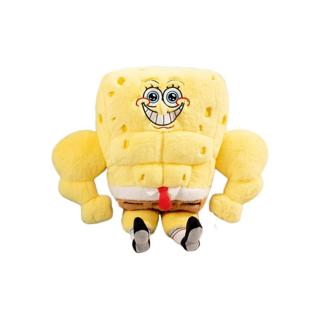 Dessin animé sexy coutume peluche muscle éponge bob kids jouet