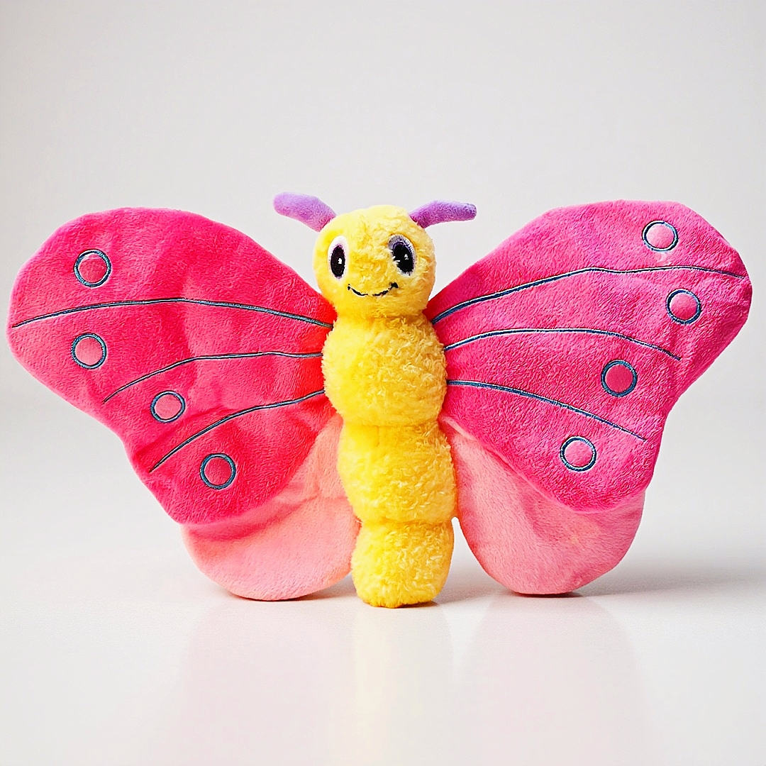 Butterfly Custom Plush Soft Dog Squeaky Nh&agrave; m&aacute;y b&aacute;n bu&ocirc;n Pet Chewy Đồ chơi