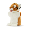 Happy Tiger Plush Soft Animal Stuffed Custom Hand Puppet Baby Toy