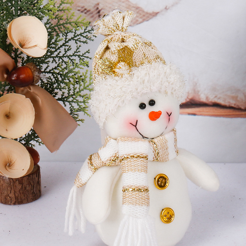 Decorazione natalizia bambola giocattolo Sonwman ripiena di peluche simpatico cartone animato