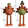Thanksgiving Day dekoration Plys udstoppet lange ben tegneserie kalkun leget&oslash;jsdukke