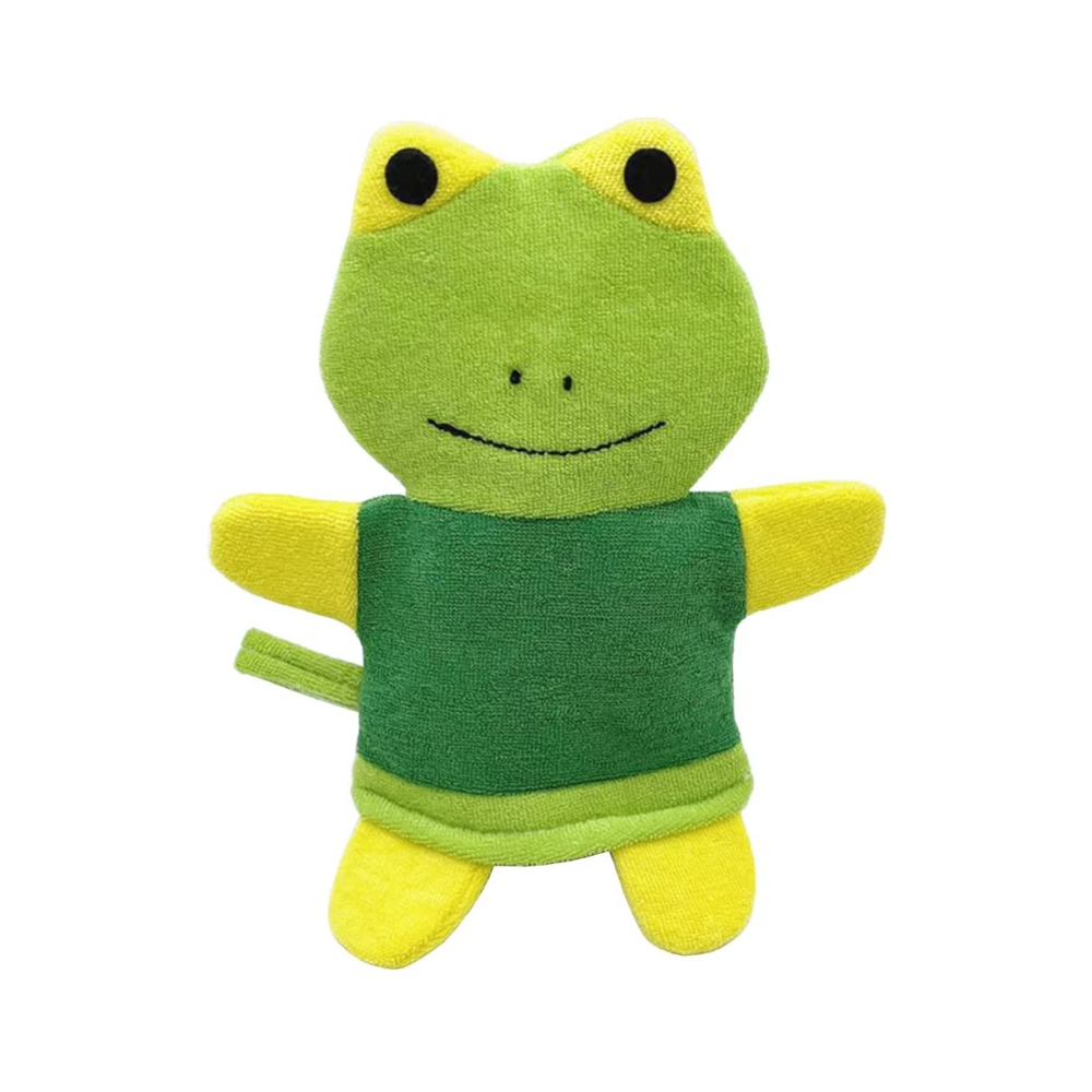Bath Mitt Baby Hand Puppet Animal Design Custom Cotton Towel Mittens