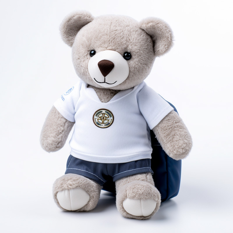 T-shirt en peluche avec Logo personnalis&eacute;, ours en peluche, jouet, poup&eacute;e, cadeau