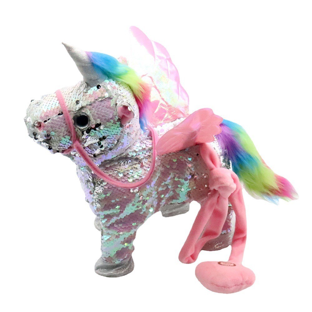 Boneka Mainan Unicorn Kartun Boneka Mewah Warna-warni Hadiah Pesta Anak