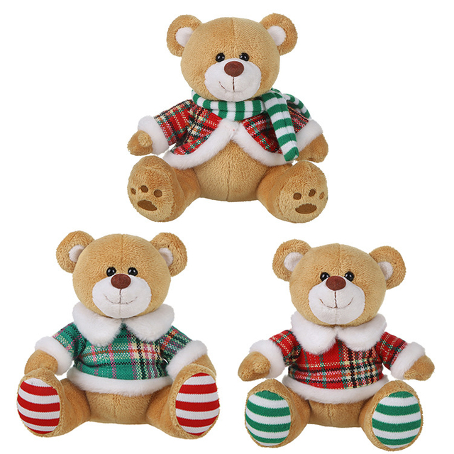 Factory personnalisé en peluche en peluche carioton Teddy Bear Christmas Toy Doll
