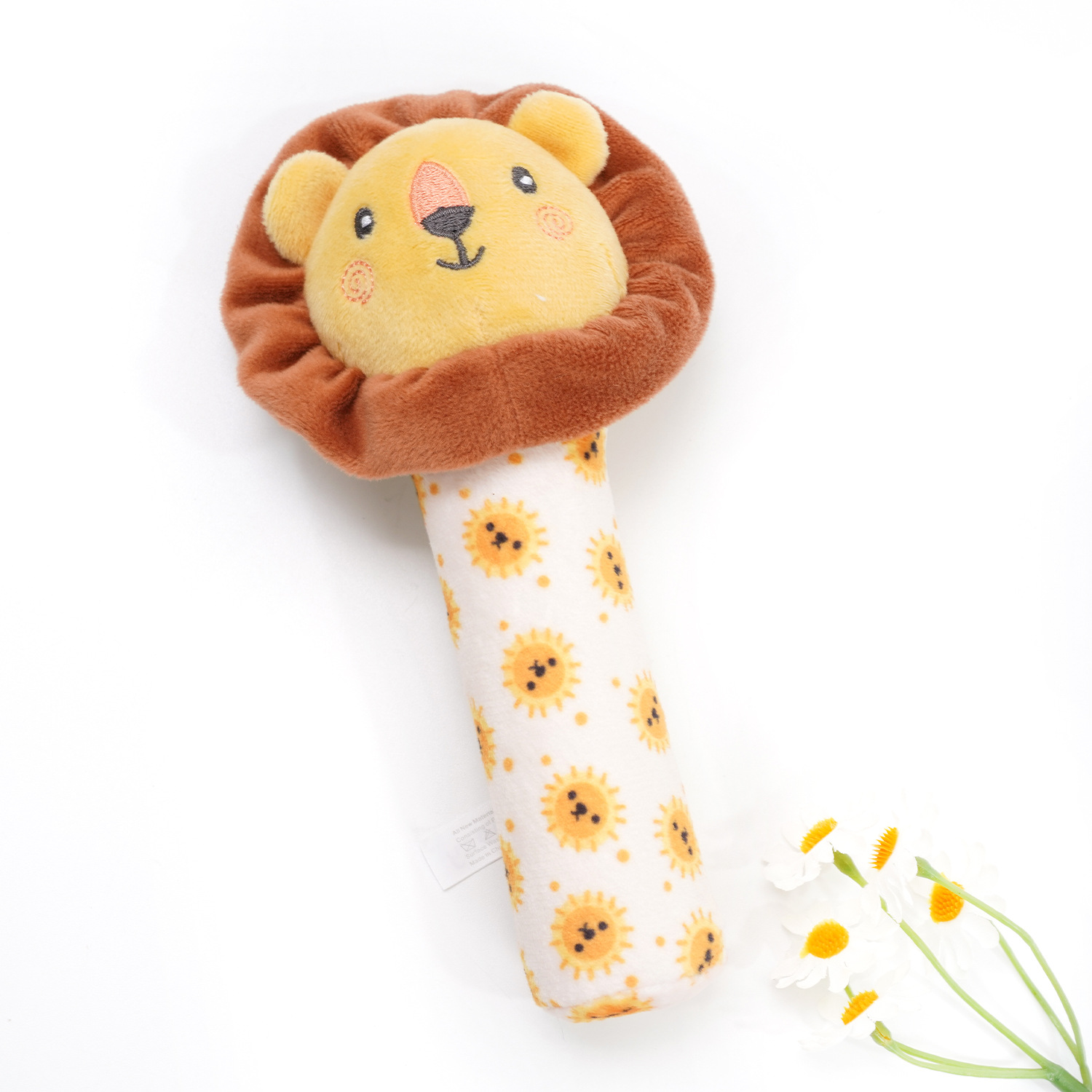 Baby Toy Set Plush Stuffed Cartoon Squeaky Hand Crank Child Sleeping Toys
