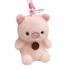 လက်ကား Plush Stuffed Fluffy Cute Animal Series Toy Doll Keyring