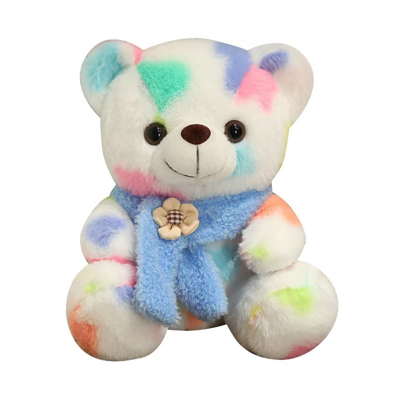 စိတ်ကြိုက်လက်ကား Plush Stuffed ရောင်စုံ Teddy Bear Toy Doll