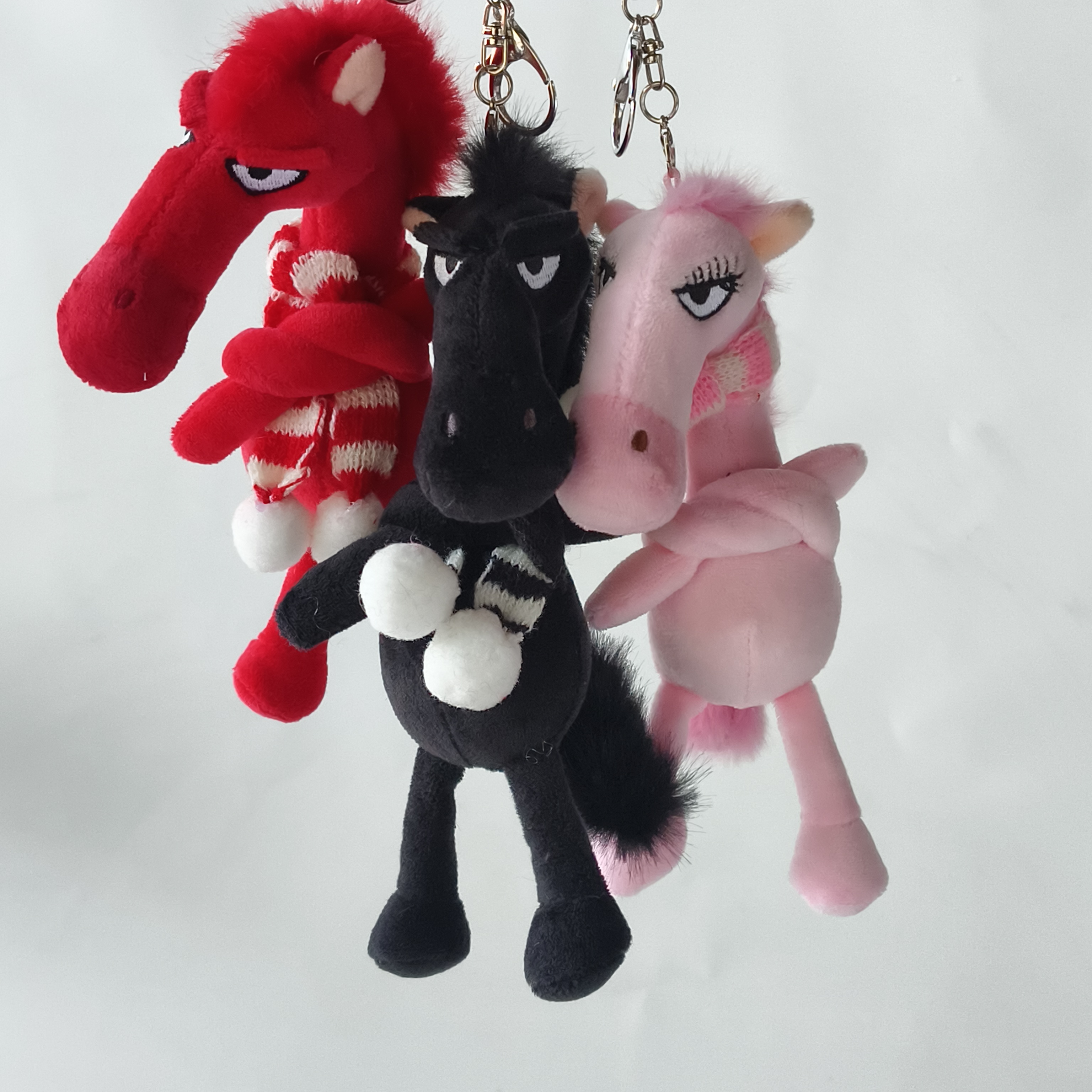 Mwaka wa 2026 Plush Horse Mascot Vinyago vya Minyororo ya Mnyororo laini vya Wanyama Vilivyojaa Jumla