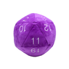 Jumbo D20 նորույթ Dice պլյուշ տարբեր գույներով սպիտակ համարակալմամբ փափուկ լցոնված OEM խաղալիքներով