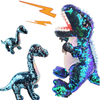 Mapambo ya Sherehe Plush Vilivyojazwa Reflective Zawadi ya Toy ya Tyrannosaurus Rex