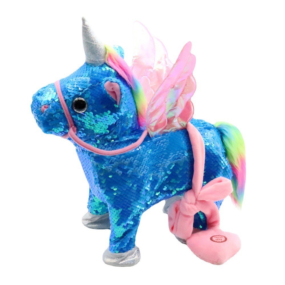 Boneka Mainan Unicorn Kartun Boneka Mewah Warna-warni Hadiah Pesta Anak