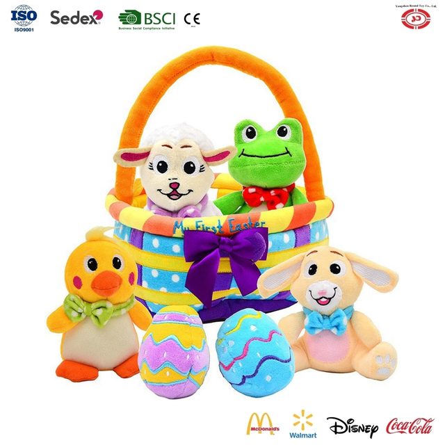 YD-KB051 Pashkëve Bunny Set Set Plush Kafshë Nuskë Koleksioni i butë i lodrave të buta