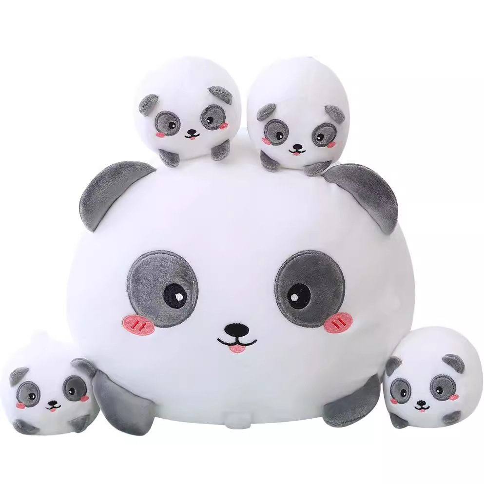 OEM Plush Stuffed Lembut Ibu dan Bayi Kartun Animal Child Toy Pillow