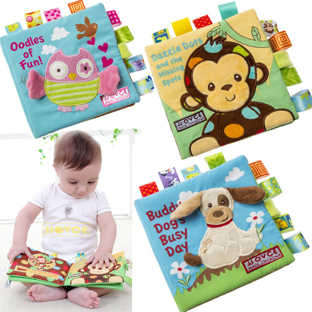 หนังสือปักตุ๋น 3D ยัดไส้เนื้อสัตว์ที่ทนต่อการฉีกขาดของเล่นเด็กของเล่นการศึกษาเด็ก