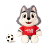 Mac T&iacute;re Fluffy Peile Corn an Domhain Mascot Sp&oacute;irt Plush Br&eacute;ag&aacute;in Sovenir Doll Ainmhithe M&oacute;rdh&iacute;ola OEM