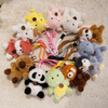 လက်ကား Plush Stuffed Fluffy Cute Animal Series Toy Doll Keyring