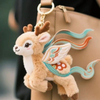 Creative Cultural Custom Plush Stuffed Cute Cat Nice-colored Deer Toy Keychain