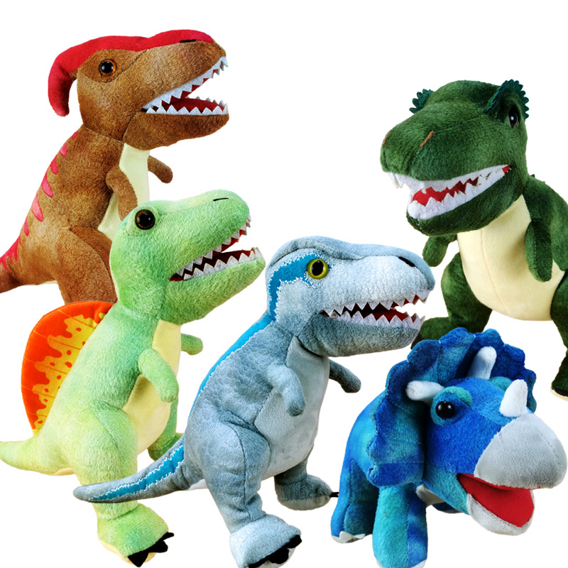 Pet Plush Stuffed simulata Dinosaurum Toy Dog Chew Ssqueaky pro Fun