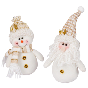 Dekorasyon ng Pasko Plush Stuffed Cute Cartoon Sonwman Toy Doll