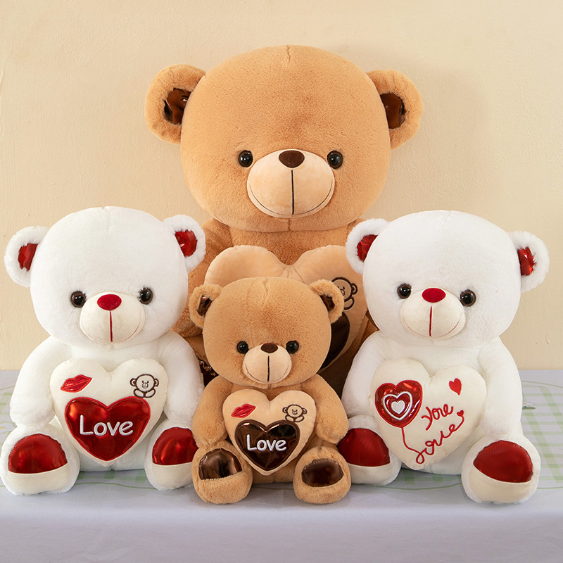 Boneca de pel&uacute;cia personalizada de alta qualidade, amor, urso de pel&uacute;cia, presente de dia dos namorados