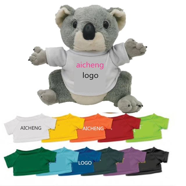 OEM Australia plush maskoti täidisega pehme koala mänguasjanukk t-särgiga