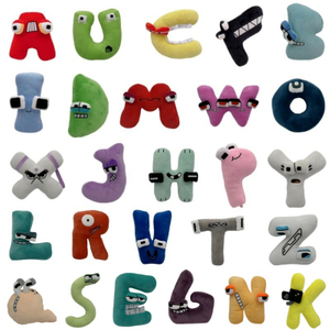Plush Stuffed Custom Cartoon Letter Toy ສໍາລັບເດັກນ້ອຍ