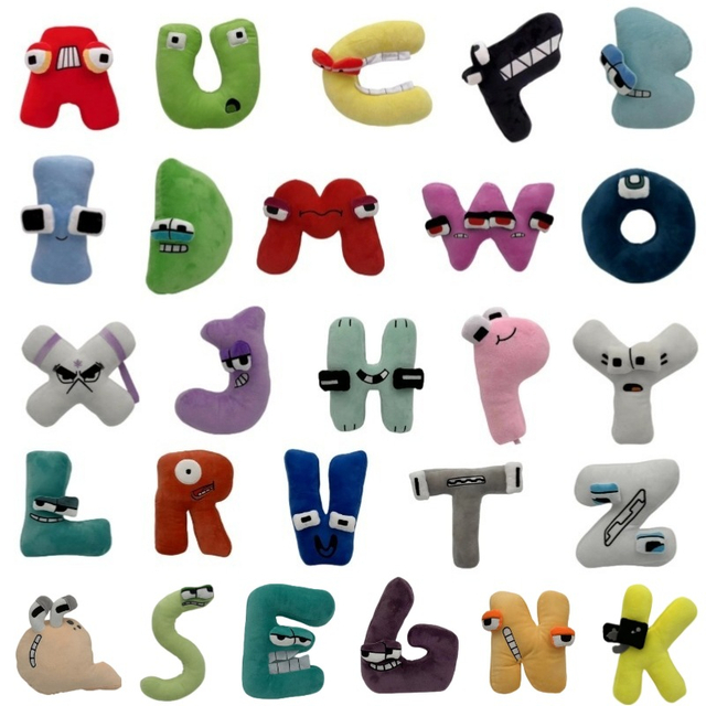 Peluche peluche lettre de dessin animé personnalisé jouet pour enfant