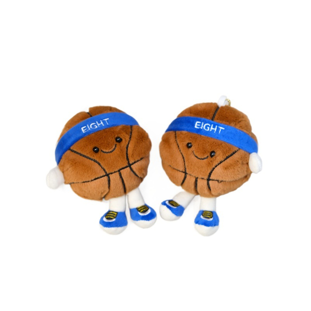 বাস্কেটবল প্লাশ কীচেন পাইকারি স্টাফড নরম কার্টুন খেলনা উইজেট