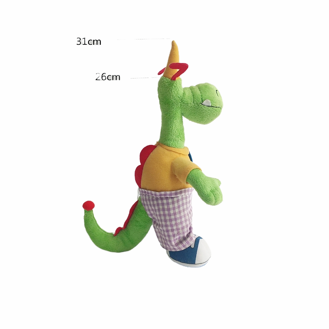Maskot dinosaurus mewah boneka boneka boneka kado mainan hewan