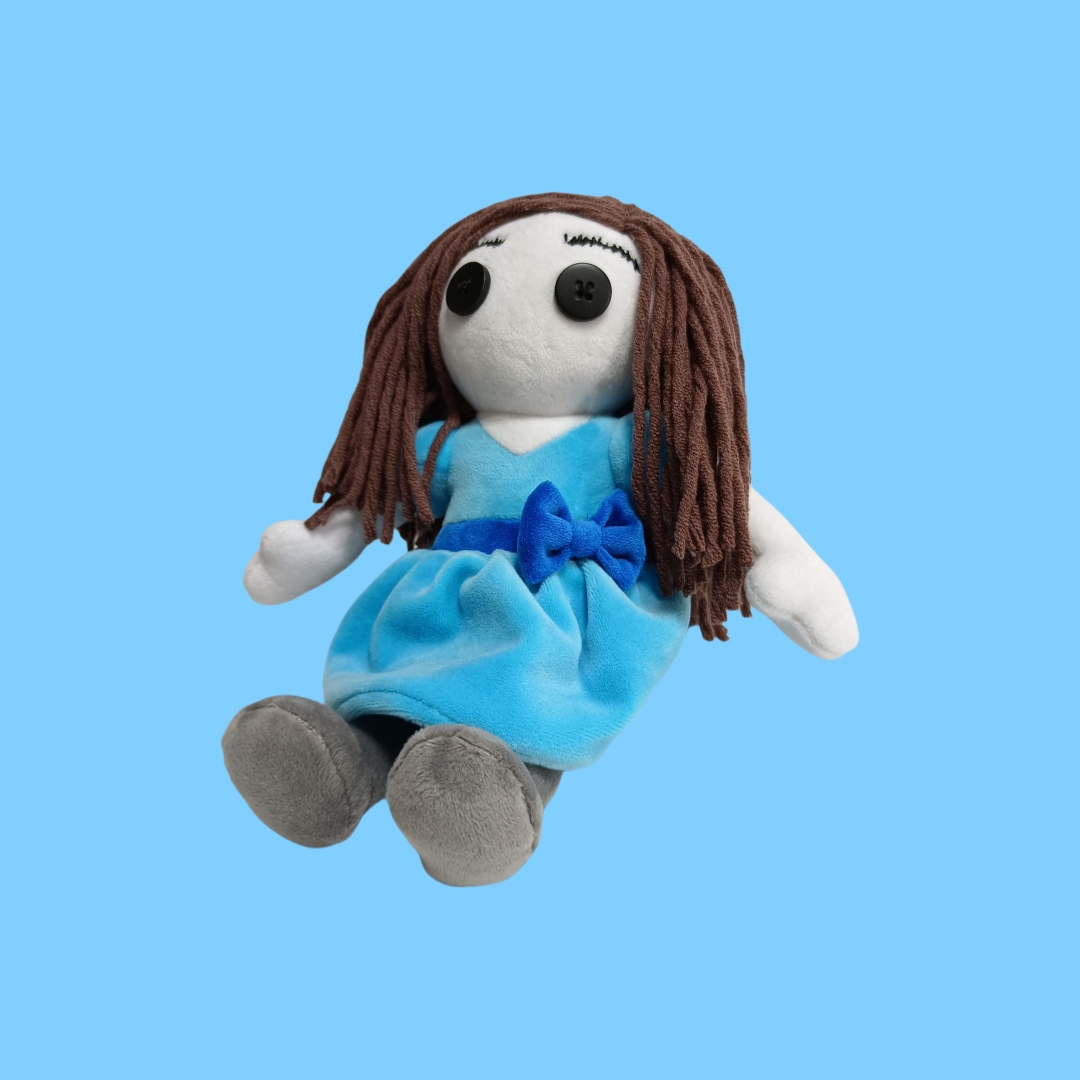 ตุ๊กตา Rag Plush Girl พร้อมของเล่นของขวัญผมเส้นด้ายขนสัตว์