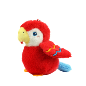 Custom Cute Plush Stuffed ສັດນົກ Parrot Toy Keychain Widget