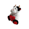 Valentines Day Cow Fluffy Soft Sitting Animal OEM Plush Stuffed Factory Toy na may Puso
