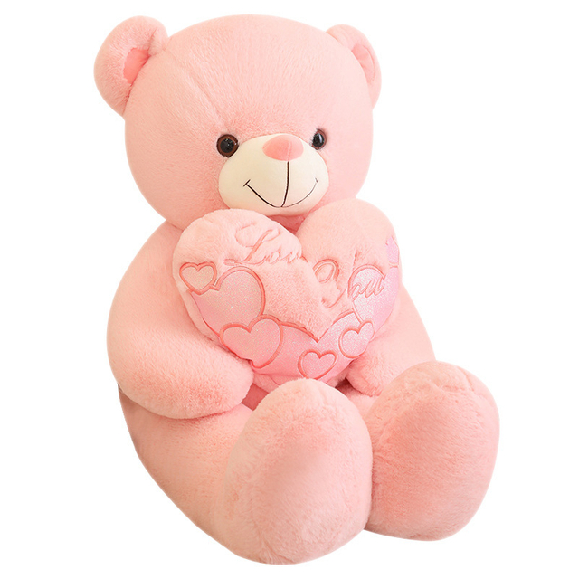 Tilpasset enorm plysj fylt myk kjærlighet bamse leketøy baby pute
