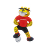 Leopard Football Game World Up Figure Plush Soft Custom Award Toy