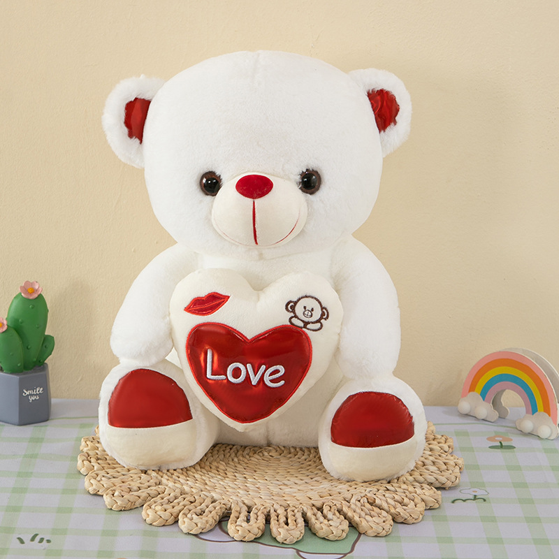Boneca de pel&uacute;cia personalizada de alta qualidade, amor, urso de pel&uacute;cia, presente de dia dos namorados