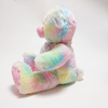 Juguete personalizado animal del oso de peluche del regalo de los ni&ntilde;os de la felpa suave y esponjosa del arco iris que se sienta